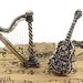 Miniaturi din argint cu tematica muzicala: Harpa